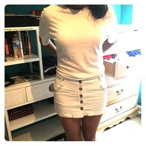 White Mini Skirt